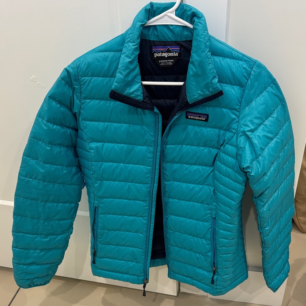 Patagonia Turquoise Quilted Jacket